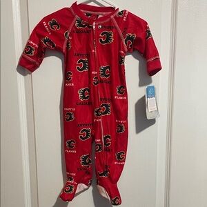 Gerber Red Flames Kids One Piece Footie